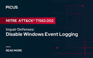 MITRE ATT&CK T1562.002 Impair Defenses: Disable Windows Event Logging