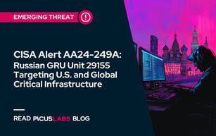 CISA Alert AA24-249A: Russian GRU Unit 29155 Targeting U.S. and Global Critical Infrastructure