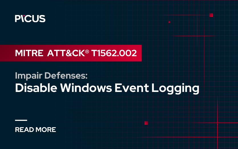 MITRE ATT&CK T1562.002 Impair Defenses: Disable Windows Event Logging